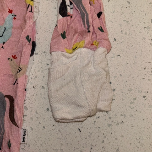 Little sleepies pink farm animals zippy - Picture 3 of 4